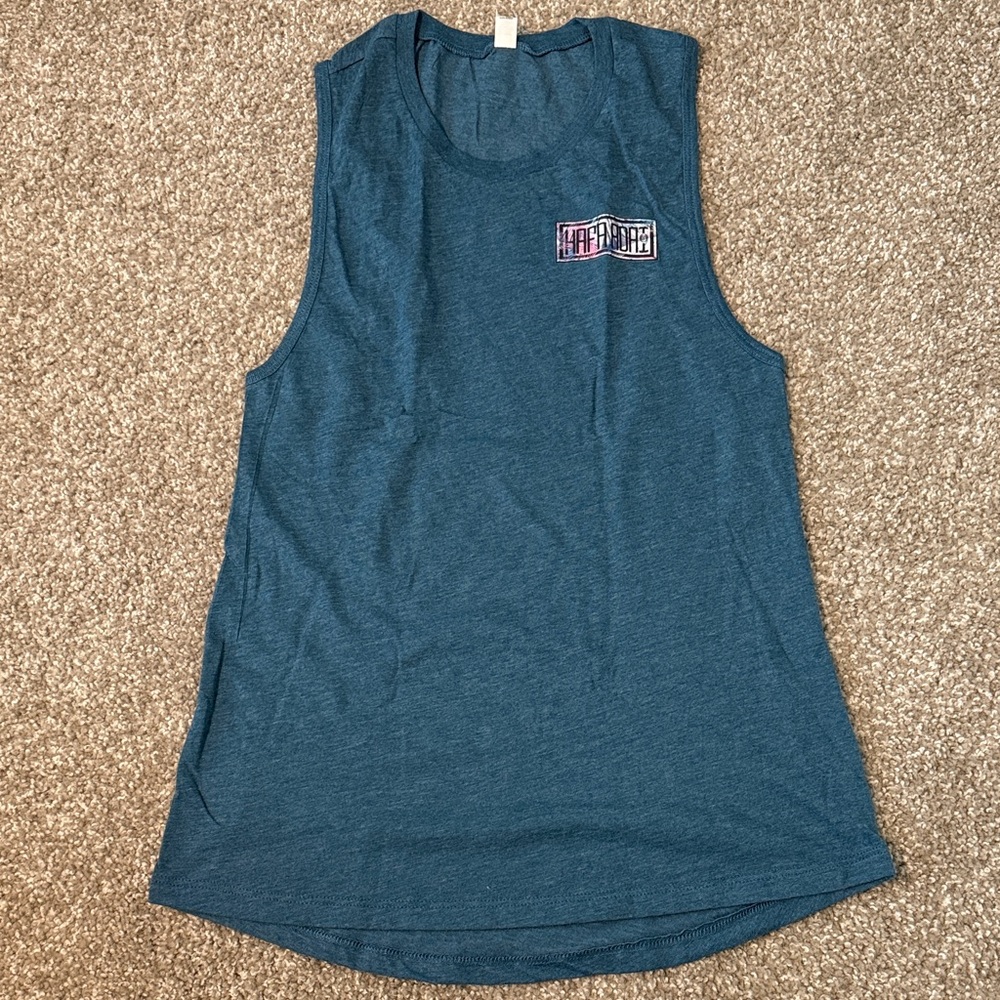 HAFA ADAI GUAM SEAL Blue Sleeveless Women's Top